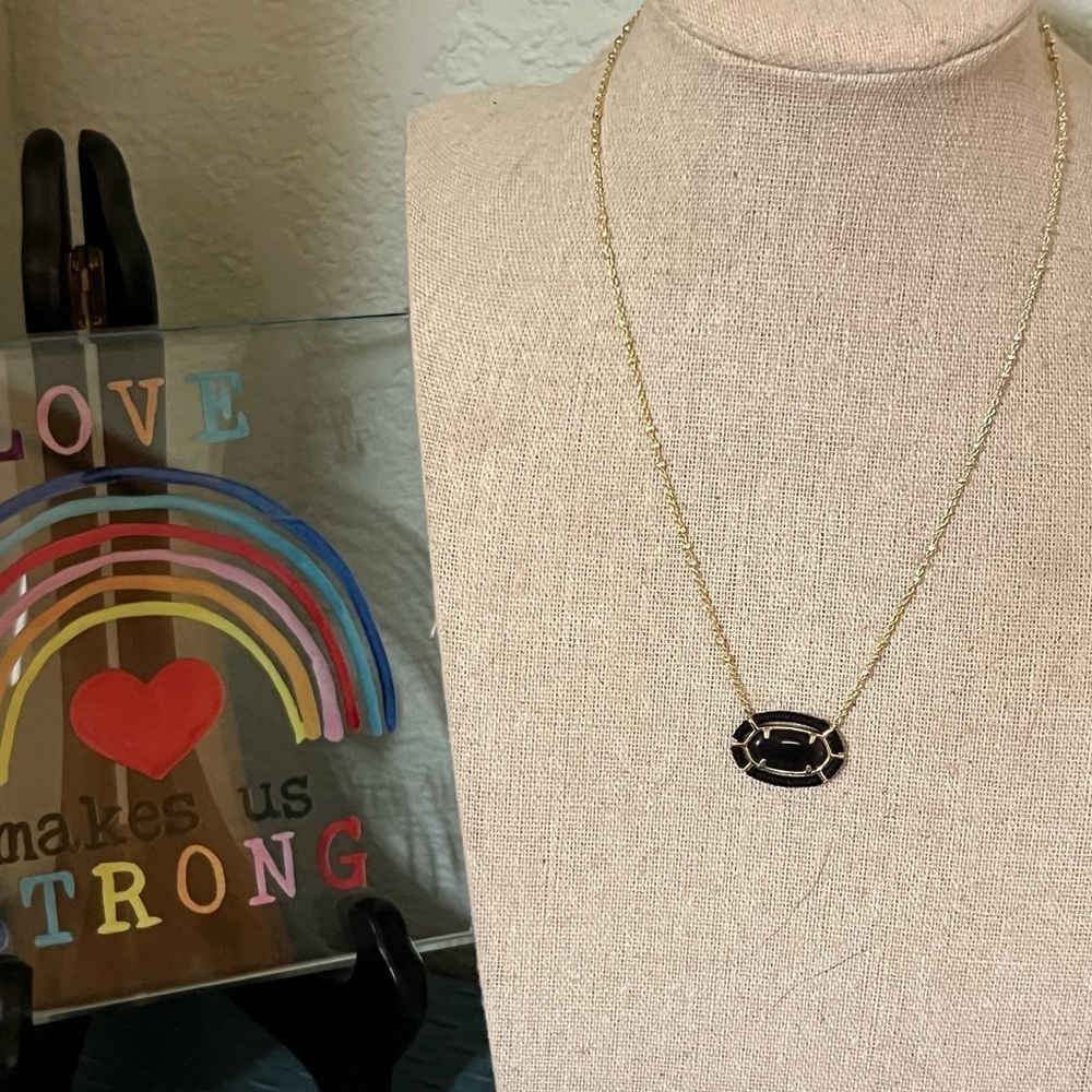 NWT KEndra Scott Elisa with Deep Purple Pendant Necklace #KSNK